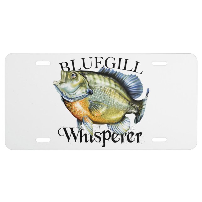 Bluegill Whisperer License Plate (Front)