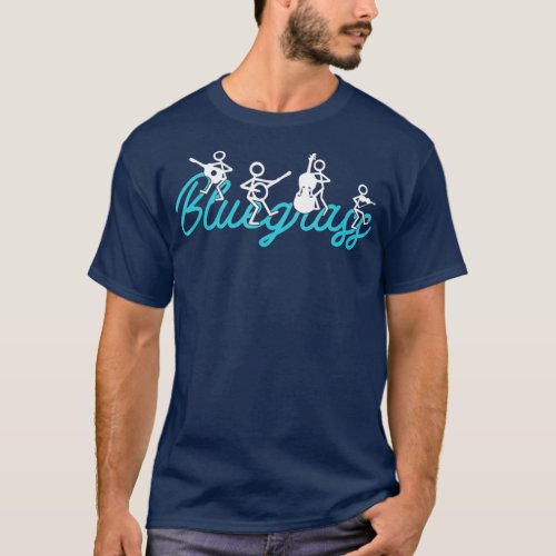 Bluegrass American Country Folk Music Banjo T_Shirt