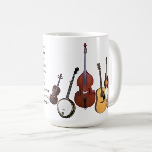 BLUEGRASS BAND COFFEE MUG