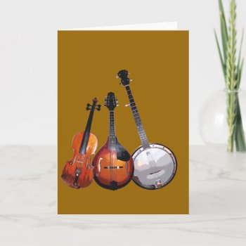 Bluegrass Band Filtered Card by stradavarius at Zazzle