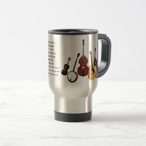 BLUEGRASS BAND TRAVEL MUG