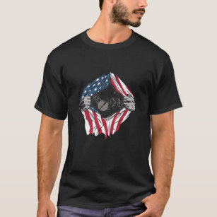Bluegrass Banjo America USA Flag T-Shirt