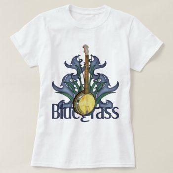 Bluegrass Banjo Music T-shirt by Specialeetees at Zazzle