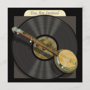Bluegrass Banjo Party or Event Invitations