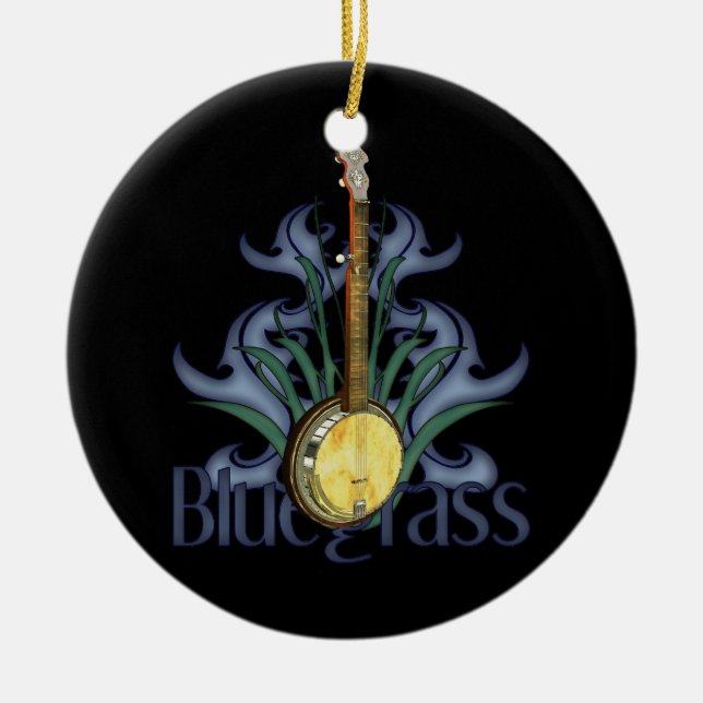 Bluegrass Banjo Personalized Ornament (Front)