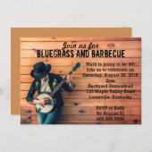 Bluegrass Barbecue BBQ Birthday Party Invitation (Front/Back)