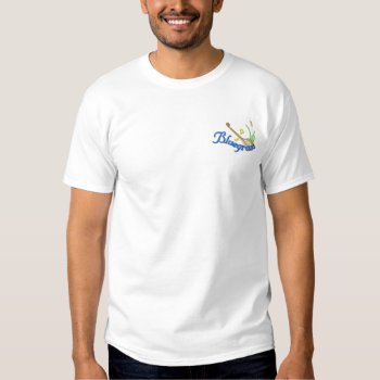 Bluegrass Embroidered T-shirt by pitneybowes at Zazzle