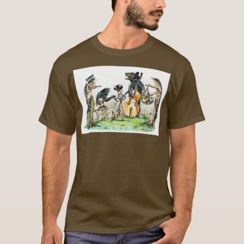Bluegrass Gang wild animal music  T_Shirt