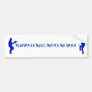 BLUEGRASS MUSIC-BUMPER STICKER