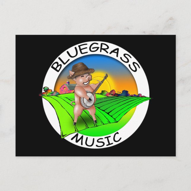 Bluegrass Music Postcard (Front)