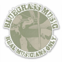 Bluegrass Music Real Musicians Only Green Players