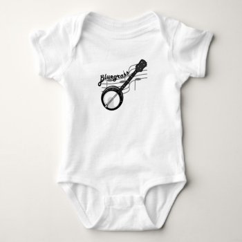 Bluegrass Music With Banjo Baby Bodysuit by dbvisualarts at Zazzle