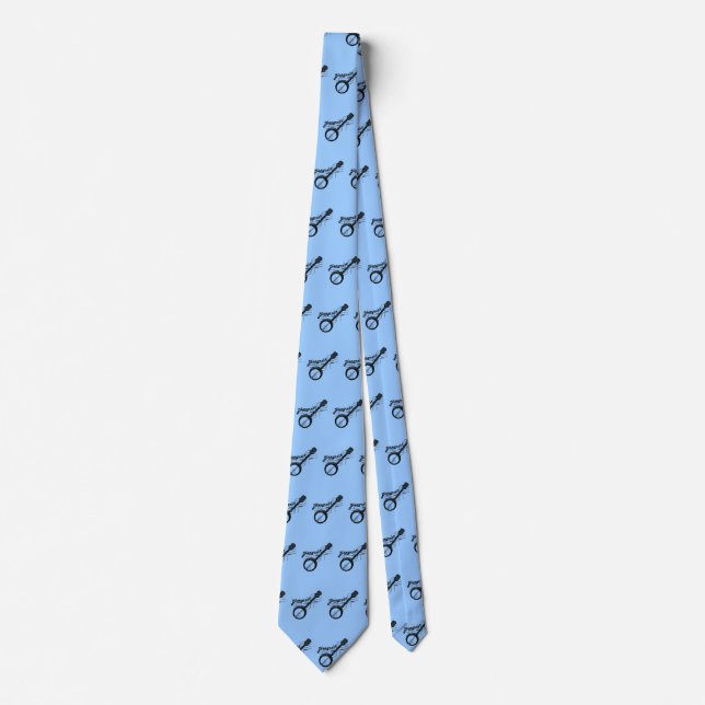 Bluegrass music with banjo neck tie (Front)