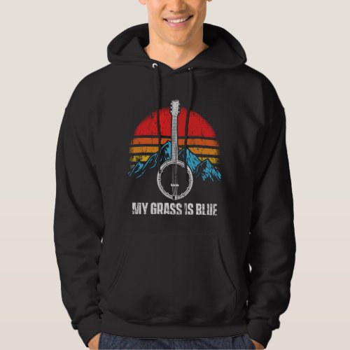 Bluegrass Musician Banjo Player Music Mountains Hoodie