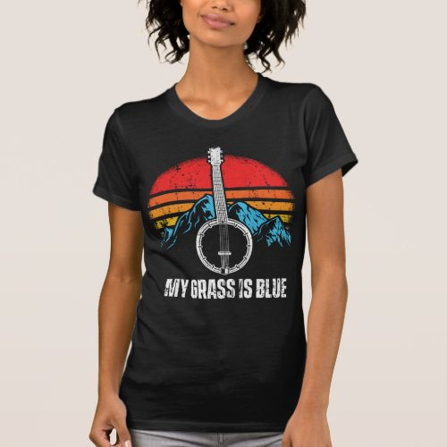 Bluegrass Musician Banjo Player Music Mountains T_Shirt