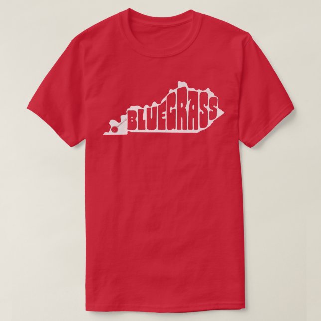 Bluegrass State & Commonwealth Of Kentucky Shape M T-Shirt (Design Front)