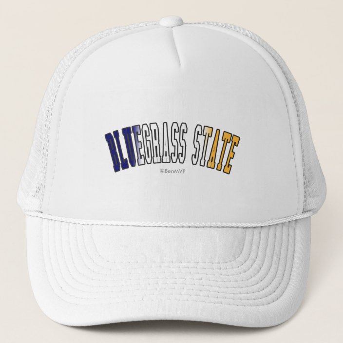 Bluegrass State in State Flag Colors Mesh Hat