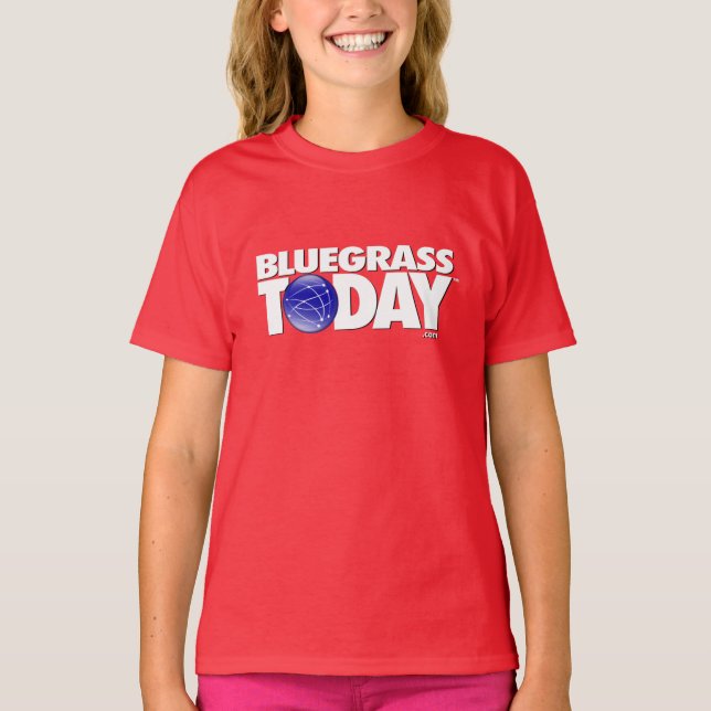 Bluegrass Today basic girls logo t-shirt (Front)