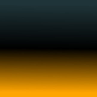 BLUEGREEN BLACK ORANGE Original Gradient Canvas  Print