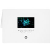 Bluegreen Fractal Card (Back Horizontal)