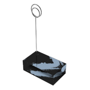 BlueHaze Noir Place Card Holder