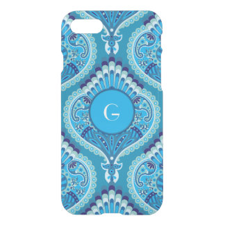 Blueish - Feathered Paisley iPhone SE/8/7 Case