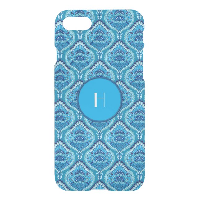 Blueish - Feathered Paisley Uncommon iPhone Case (Back)