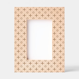 blueish floral tiling pattern engraved frames