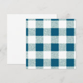 Blueish Green Gingham Check Pattern (Front/Back)