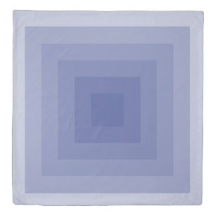 Blueish Purple Square Geometric Duvet Cover