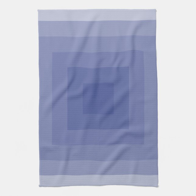 Blueish Purple Square Geometric Towel (Vertical)
