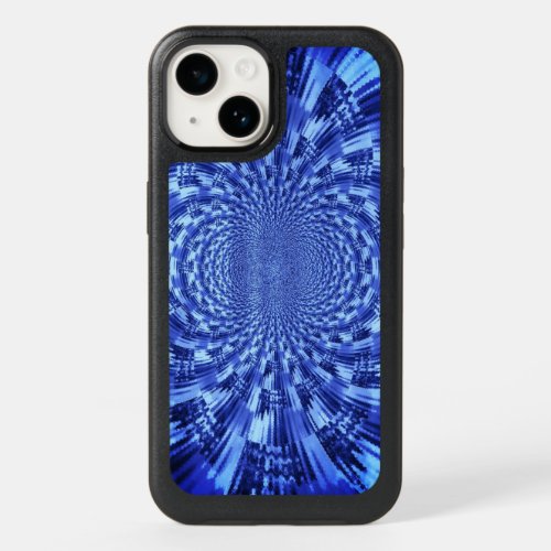 Blueish vision  of the wind fractal OtterBox iPhone 14 case