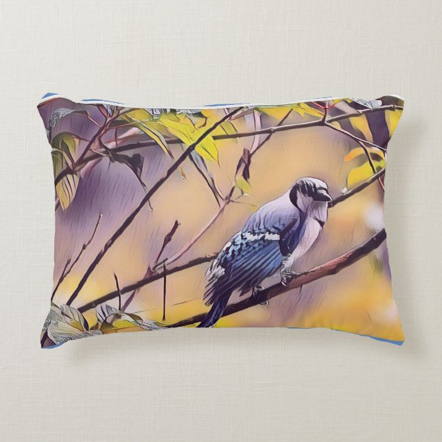 BlueJay Accent Pillow (Front)