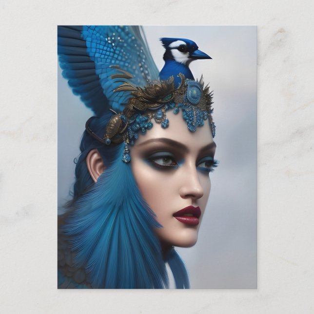 Bluejay Goddess Postcard (Front)