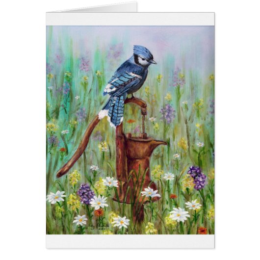 Bluejay: peaceful Perch Cards (Front)