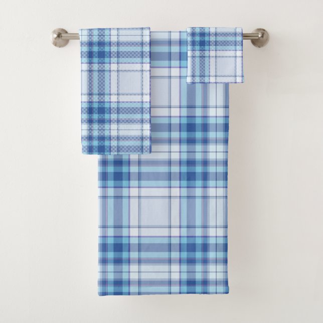 Bluejay Plaid towels (Insitu)