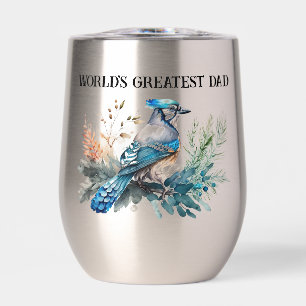 Bluejay World's Greatest Dad Thermal Wine Tumbler