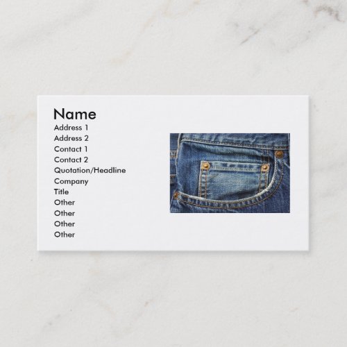 Bluejeans Business Card