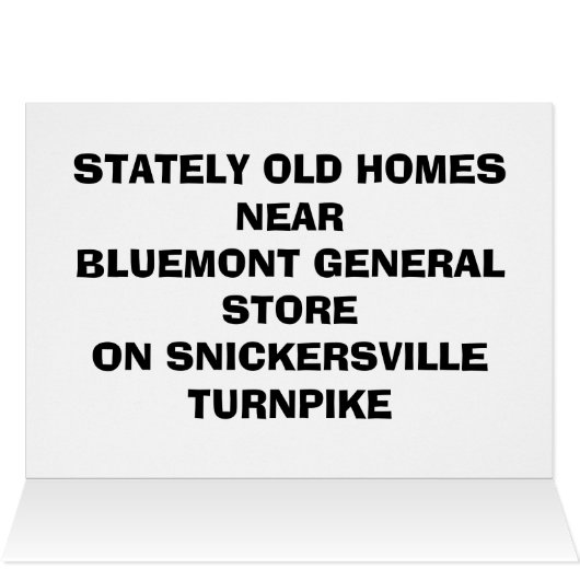 BLUEMONT VIRGINIA (Inside Horizontal (Top))