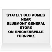 BLUEMONT VIRGINIA CARDS (Inside Horizontal (Top))