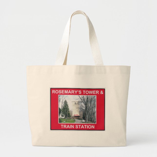 BLUEMONT VIRGINIA MILL AND TRAIN STATION LARGE TOTE BAG (Front)