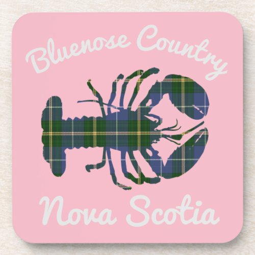 Bluenose Country NS Tartan Lobster coaster set