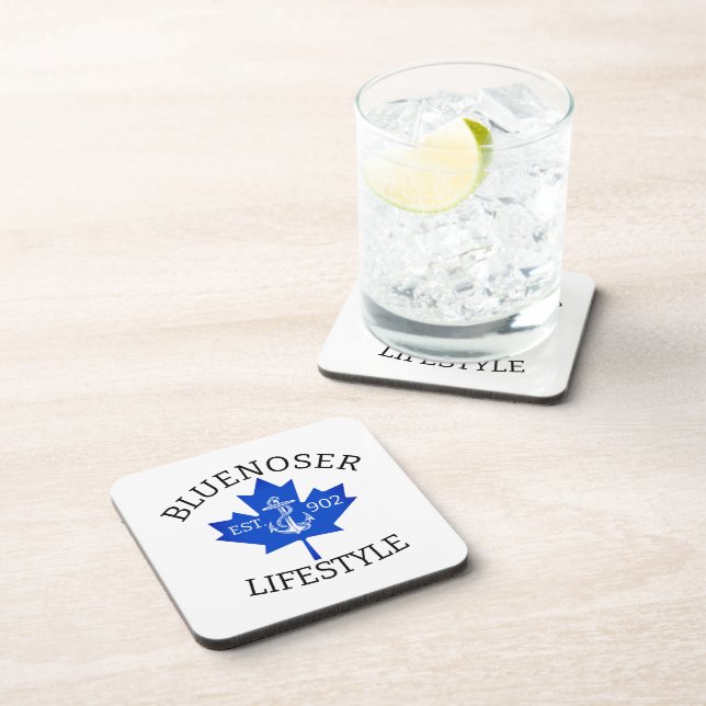 Bluenoser Lifestyle Maple leaf 902 Eh !  Beverage Coaster (Right Side)