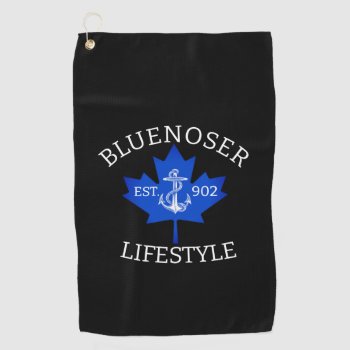 Bluenoser Lifestyle Maple Leaf 902 Eh !  Golf Towel by Lighthouse_Route at Zazzle