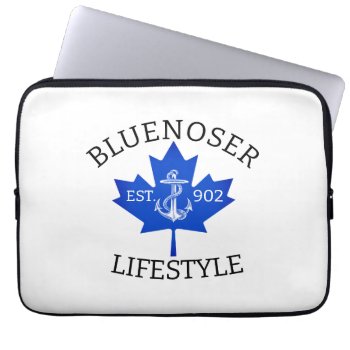 Bluenoser Lifestyle Maple Leaf 902 Eh !  Laptop Sleeve by Lighthouse_Route at Zazzle
