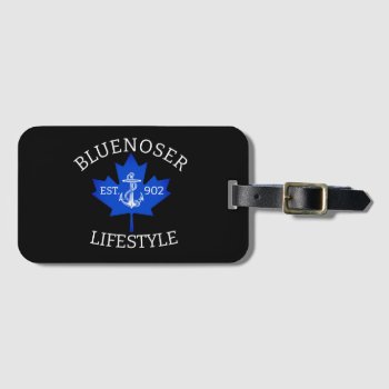 Bluenoser Lifestyle Maple Leaf 902 Eh !  Luggage Tag by Lighthouse_Route at Zazzle