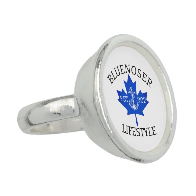 Bluenoser Lifestyle Maple leaf 902 Eh !  Ring (Side)