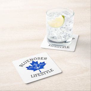 Bluenoser Lifestyle Maple leaf 902 Eh !  Square Paper Coaster