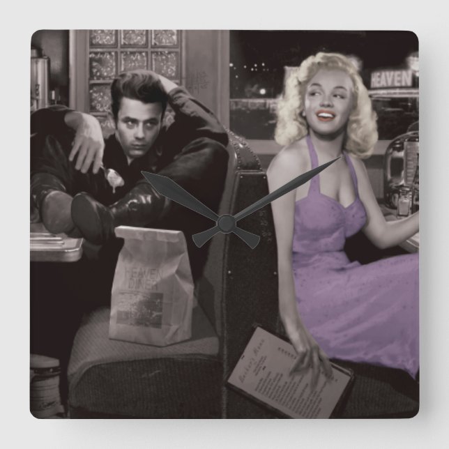 Blueplate Square Wall Clock (Front)