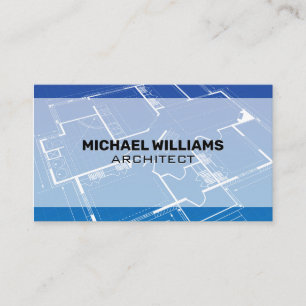 Blueprint   Architect Design Business Card